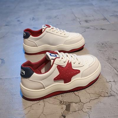 Модные белые туфли в тон цвета, детская осенняя новая универсальная платформа для студентов, повседневная обувь для сноубординга