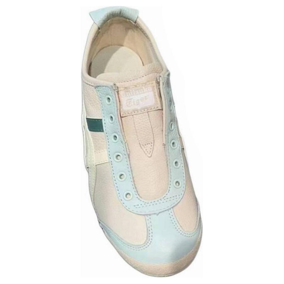 ONITSUKA TIGER MEXICO 66 Противоскользящие износостойкие низкие повседневные кроссовки унисекс, белые с синим рисунком 1183B815-250