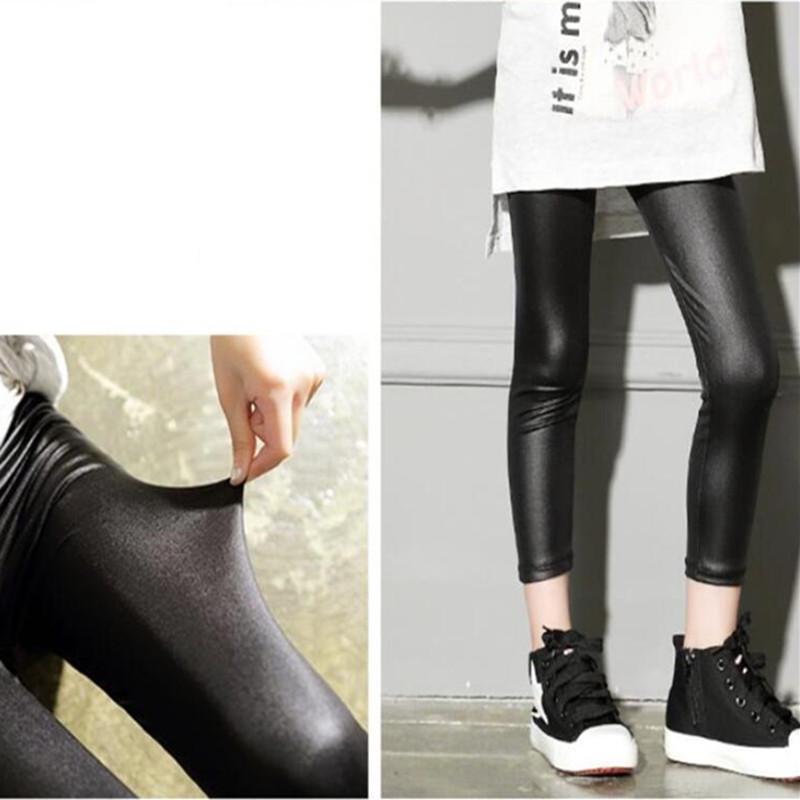 Детские леггинсы из искусственной кожи