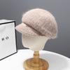 Mom hat female autumn and winter ear protection cold knitted hat in the elderly thickened grandma fashion foreign rabbit wool hat