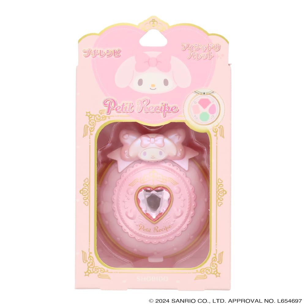 Палетка теней для век Petit Recipe x Sanrio Characters My MelodyKuromiCinnamoroll Косметика Sanrio Макияж Тени для век Shobido (Моя мелодия)