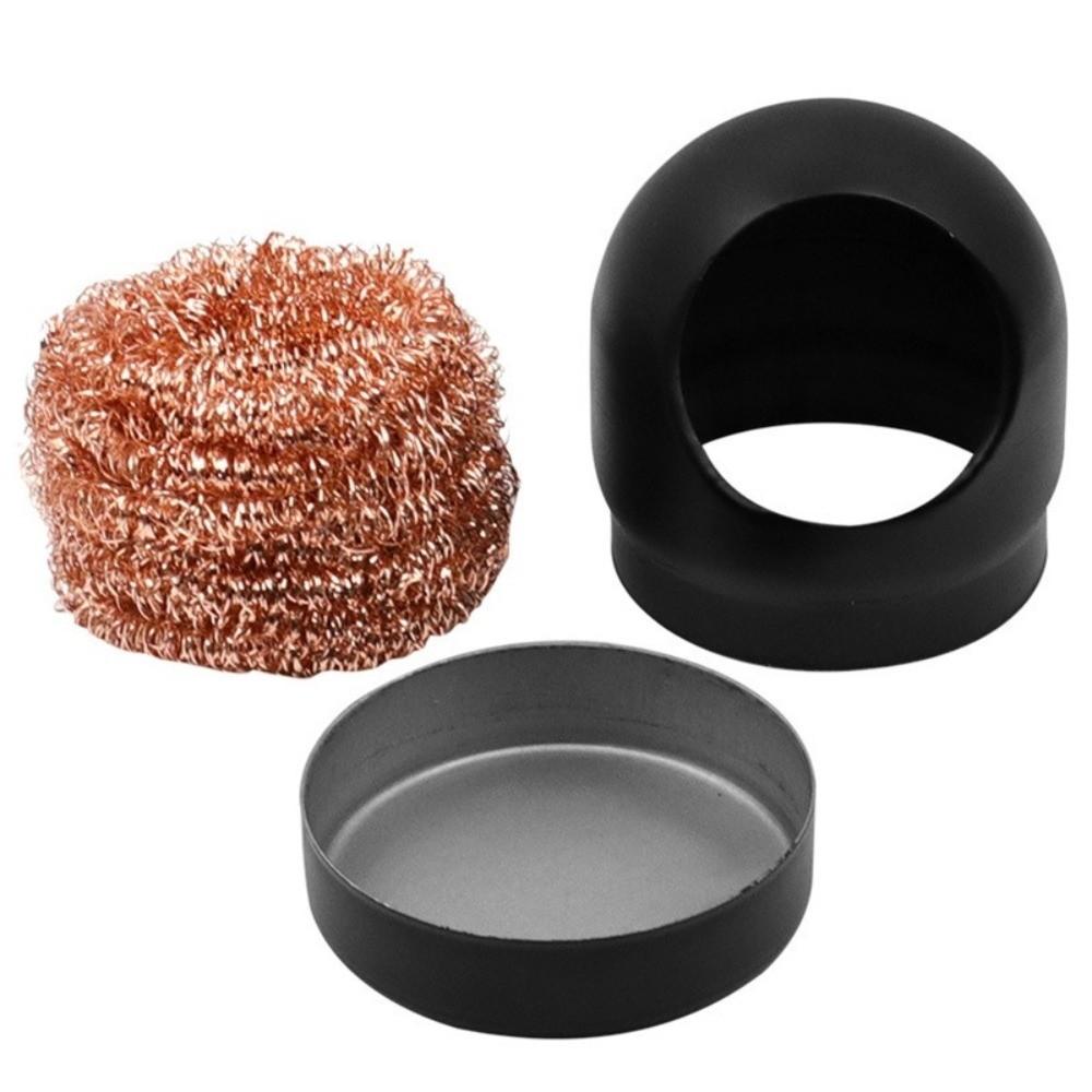 With Stand Solder Tip Cleaner Steel Ball Mesh Filter Desoldering Cleaning Ball Desoldering