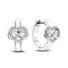 Серьги-кольца из серебра 925 пробы, сверкающие, в форме буквы U, со звездами и луной, модные серьги, ювелирные изделия, подарок для женщин, девушек, вечеринок, помолвок