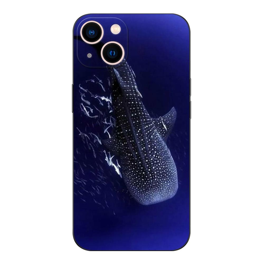 Черный чехол из ТПУ для Samsung Galaxy S22 S20 S21 FE PLUS ultra+S10 E lite задняя крышка китовая акула