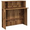 VidaXL Reception Desk Old Wood 100x50x103.5cm Engineered Wood, Reception Counter, Salon Reception, Counter 859031