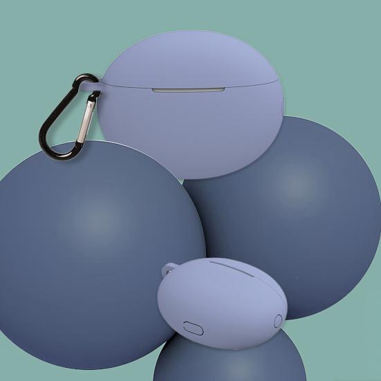 Чехол для наушников Мягкий силиконовый Беспроводные Bluetooth-совместимые Наушники Защитный чехол с карабином для Huawei Freebuds 4/4i