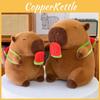 Watermelon Ice Cream Capybara Plush Toy With Transparent Backpack Animal Doll
