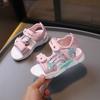 Girls Sandals 2025 Summer New Children's Beach Shoes Little Girl Cartoon Shoes Baby Girl Soft-soled Princess Shoes
