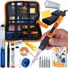 Set Start 80W LCD 11w1 – Zestaw Lutowniczy Z 6 Grotami I Odsysaczem | Zakres Temperatury 180–500°C | ESD | Organizer
