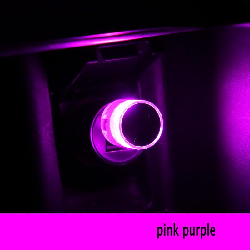 Car Mini USB LED Ambient Lights Decorative Lamp for Party Flashing Colorful Portable Plug Play Auto Interior Atmosphere Light