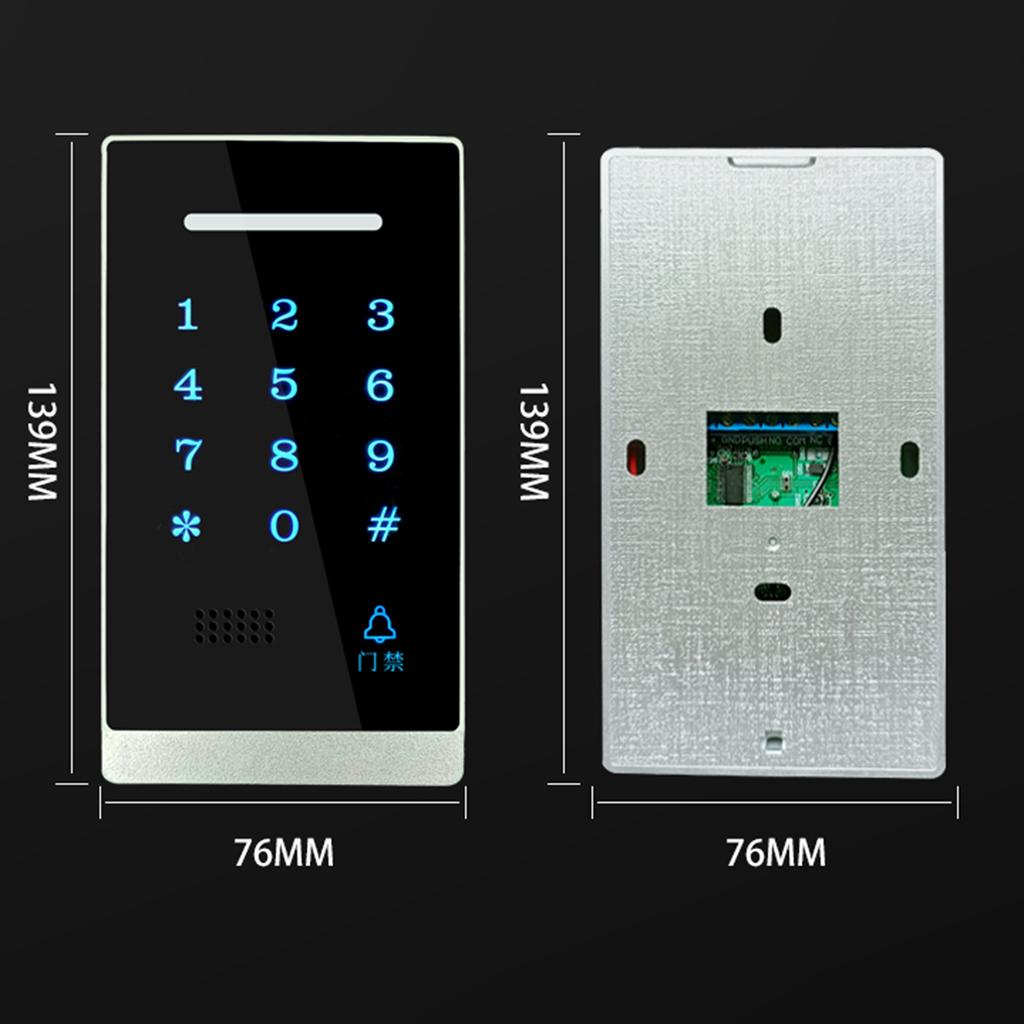 Клавиатура контроля доступа большой емкости, водонепроницаемая, безопасная подсветка, клавиатура контроля доступа к двери, клавиатура с паролем для дома, квартиры