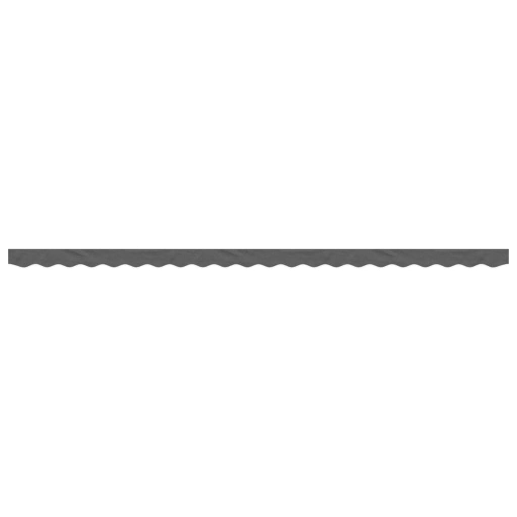 Awning Valance Anthracite Striped 5 m