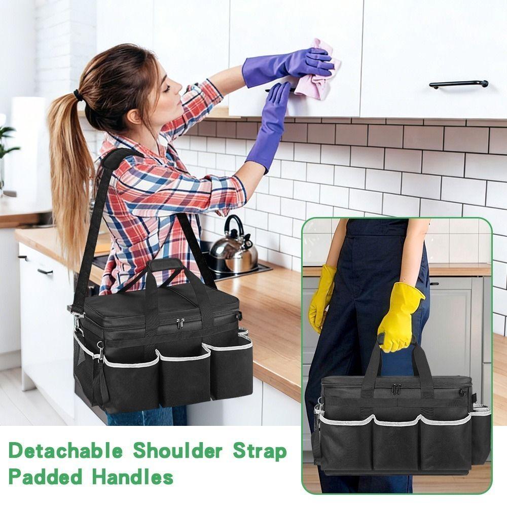 Waterproof Car Tool Storage Bag Adjustable Shoulder Strap Car Detailing Bag Kitchen