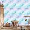 Ink Wallpaper Celadon and White for Living Room and Bedroom 50x1000