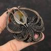 Montana Agate Pendant Copper Wire Wrapped Pendant Handmade Pendant Wire Wrapped Jewelry Octopus Gemstone Pendant Wedding Gift Copper Jewelry