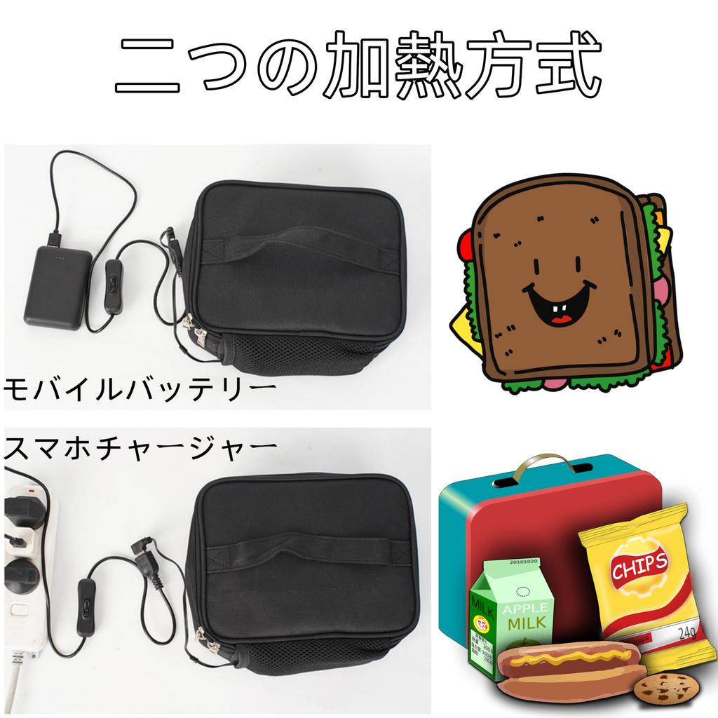 Portable Oven Lunch Bag Thermal Bag USB Heating Microwave Electric Oven Waterproof Quick Heating Lunch Picnic Box Travel Personal Food Warmer Camping