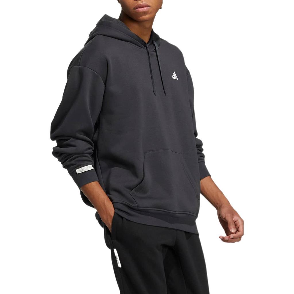 Adidas LABEL Sweatshirts Men's Black Hooded Thickened Regular IB2731