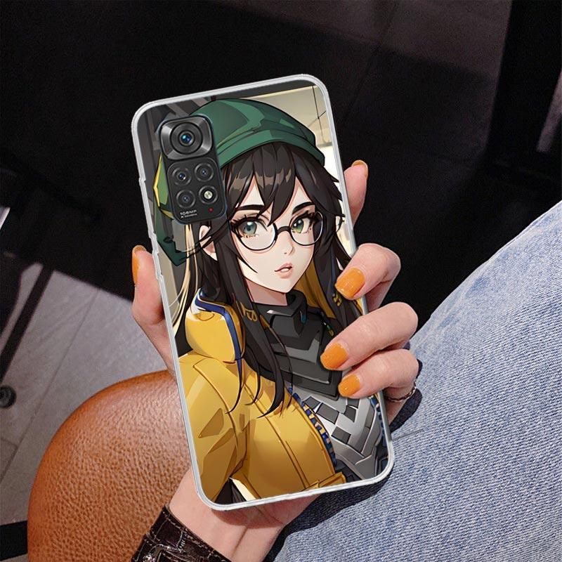 Valorant Killjoy Phone Case For Xiaomi Redmi Note 15 14 13 12S 12 11 Pro Plus 14S 11S 11E 10 10S 11T 5G Personalized Cover Redmi