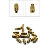 ZSDTRP 10pcs Motorcycle Carburetor Main Jet Kit Set Slow/Pilot Jet Main Injectors Nozzle For PWK PE Mikuni OKO Keihin KOSO Carb Fuel Injectors 6