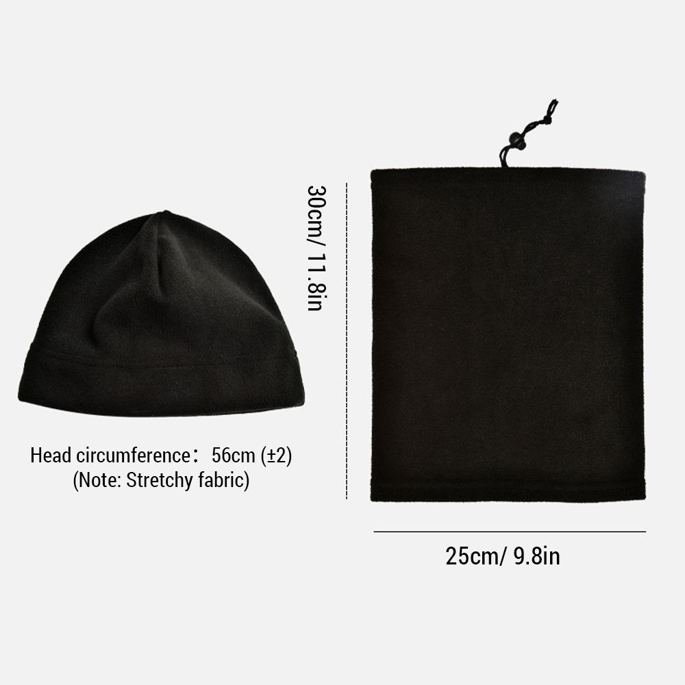 Зимняя уличная велосипедная флисовая теплая маска для лица ветрозащитная лыжная шапка шарф утеплитель для шеи