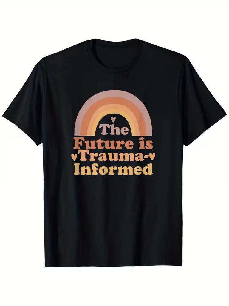 The Future is Trauma-Informed Mental Health Support retro T-Shirt, Loose style n