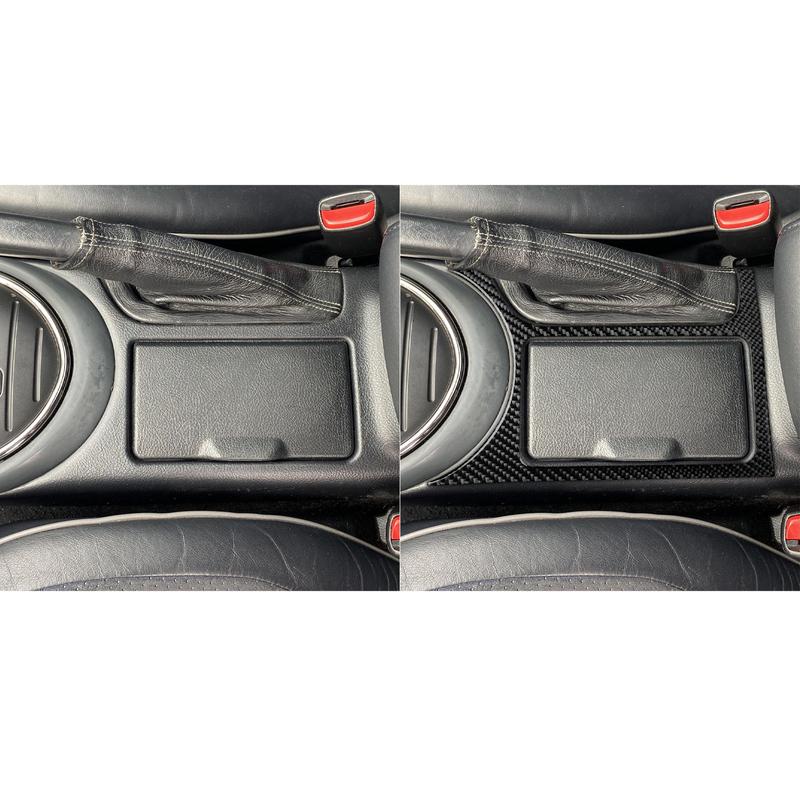 Real Carbon Fiber Car Accessories Cup Holder Frame Trim Cover Soft Sticker For Lexus Is 300 1999 2000 2001 2002 2003 2004 2005