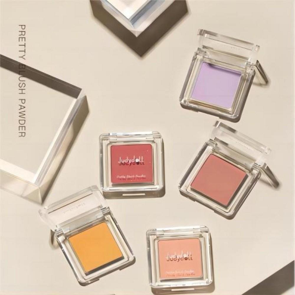 Judydoll Твердые румяна Roman Nude Женский макияж Румяна Натуральное осветление Тон кожи Палетка Rare Beauty Корейская косметика,, 6) 35