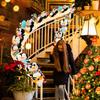 3 Christmas Penguins Slide Plush Decor Stair Handrail Holiday Ornament