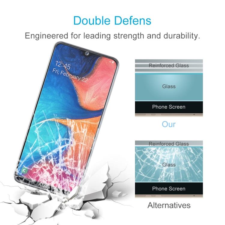 Закаленное стекло 2.5D не на весь экран для Galaxy A20e
