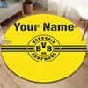 Borussia Custom Name Round Area Rug,Carpet Rug for Living Room Bedroom Sofa Playroom Decor,Non-slip Floor Mat