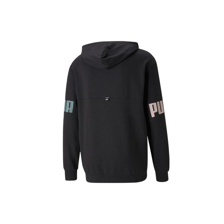 Puma Спортивная черная мужская футболка 670937-51 с принтом логотипа Power