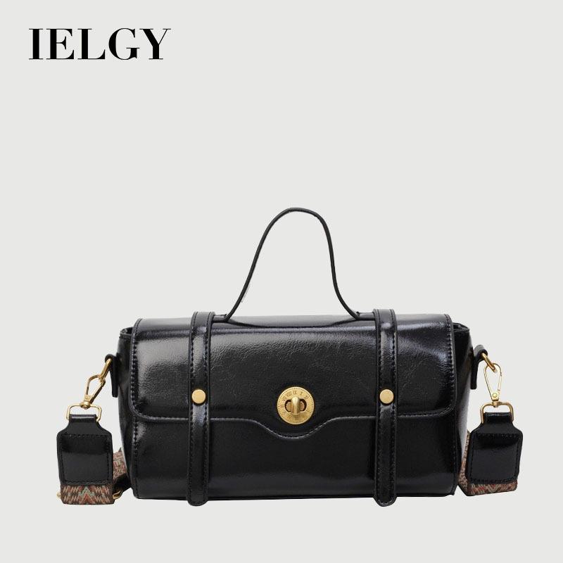 Ielgy French Niche Retro Cambridge Handbag Fashion One-Shoulder Messenger Bag
