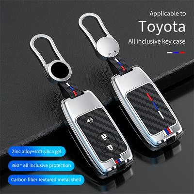 Чехол для ключа из цинкового сплава для Toyota Camry Prius Land Cruiser Prado 150 Crown для Subaru Foreste XV держатель автомобильные аксессуары