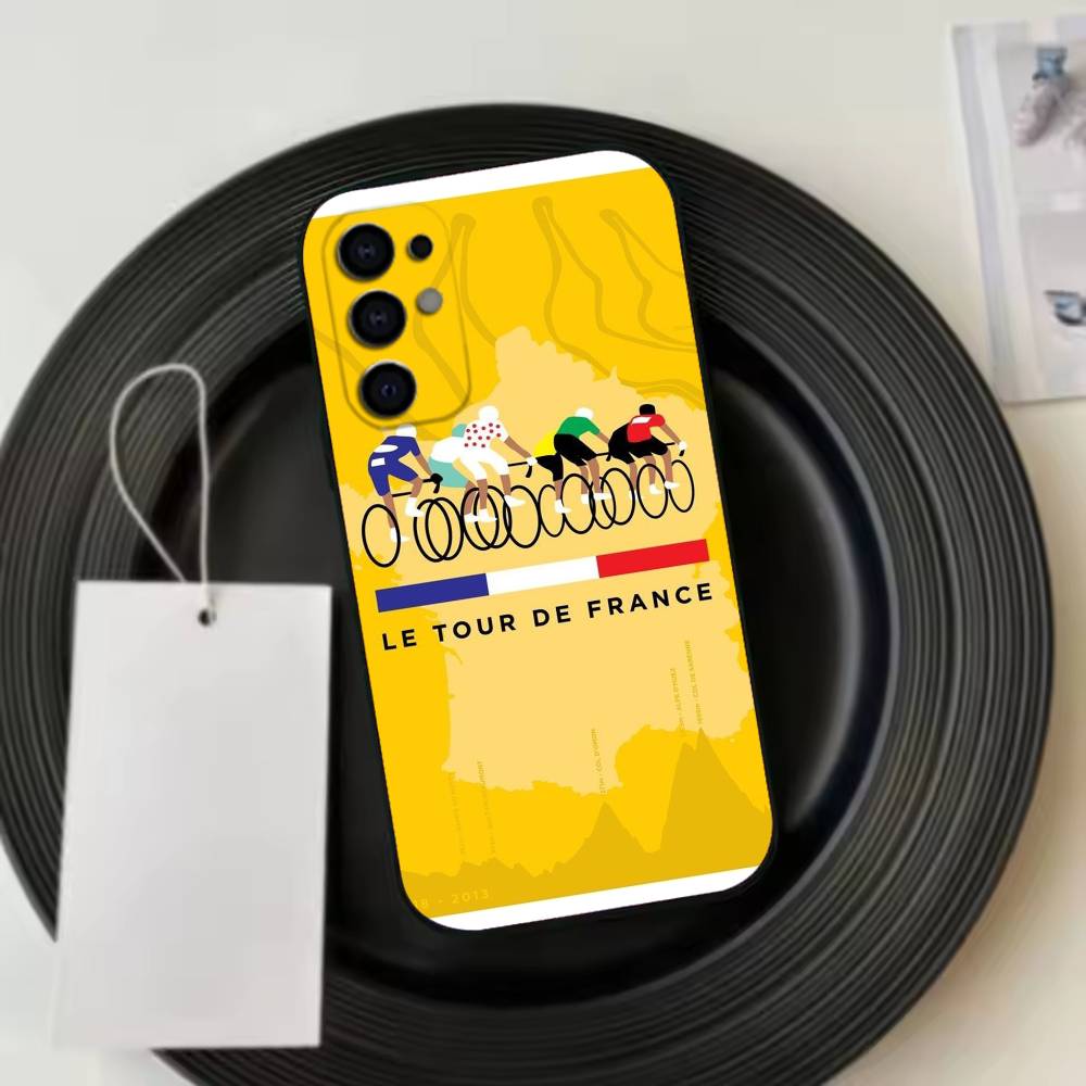 Tour De F-France Bicycle Phone Case Black Silicone Soft For Samsung S25,S24,S21,S22,S23,S30,Ultra,S20,Plus,Fe,Lite