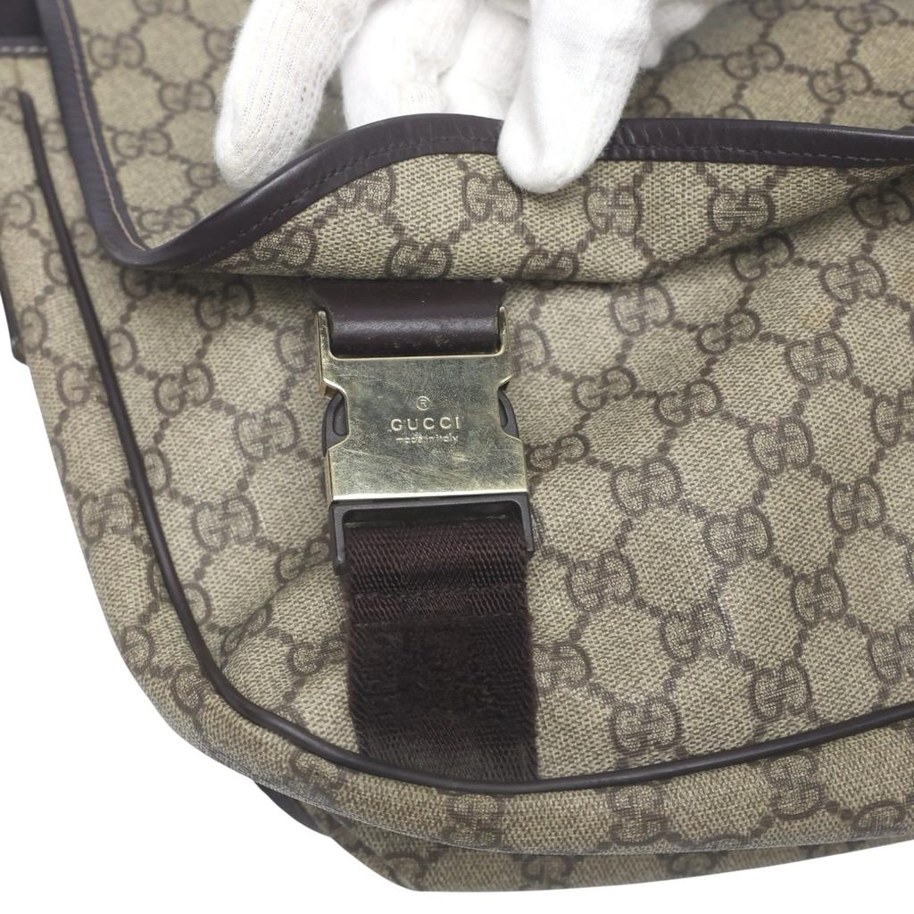 Gucci GG plus GG Supreme Сумка через плечо GG Supreme Canvas Коричневый 201732 002122 Б/у