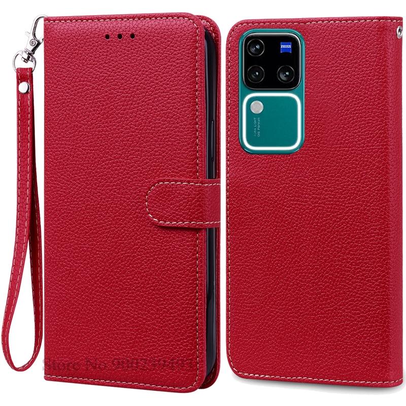 Для Vivo V30 чехол кожаный кошелек раскладной телефон чехол для V30 Pro чехол для Vivo V30 Pro 5G чехол Coque Fundas VivoV30 V 30 телефон чехол