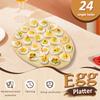 Wood Deviled Egg Tray 24 Holes Deviled Egg Platter Reusable Wood Egg Holder Deviled Egg Plate Elegant Deviled Egg Serving Tray