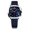 VINTAGE SPORT CHRONO Watch Chronograph Stainless Steel Case Blue Dial Blue Recycled Strap Quartz 50m Water Resistant Gift Analog Men's (316L)