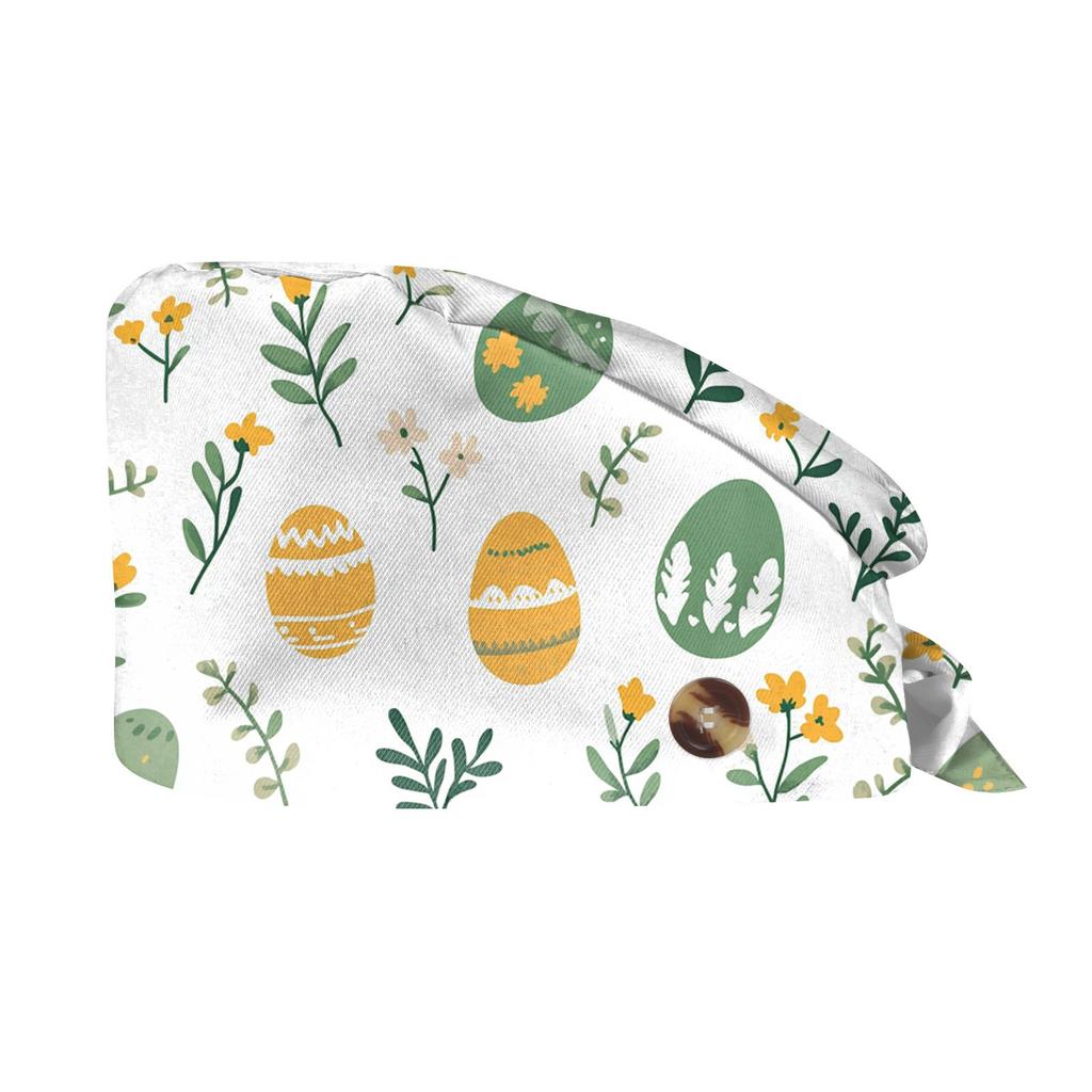 Fashion Easter Print Work Hat Casual Wash Hat Bag Cap