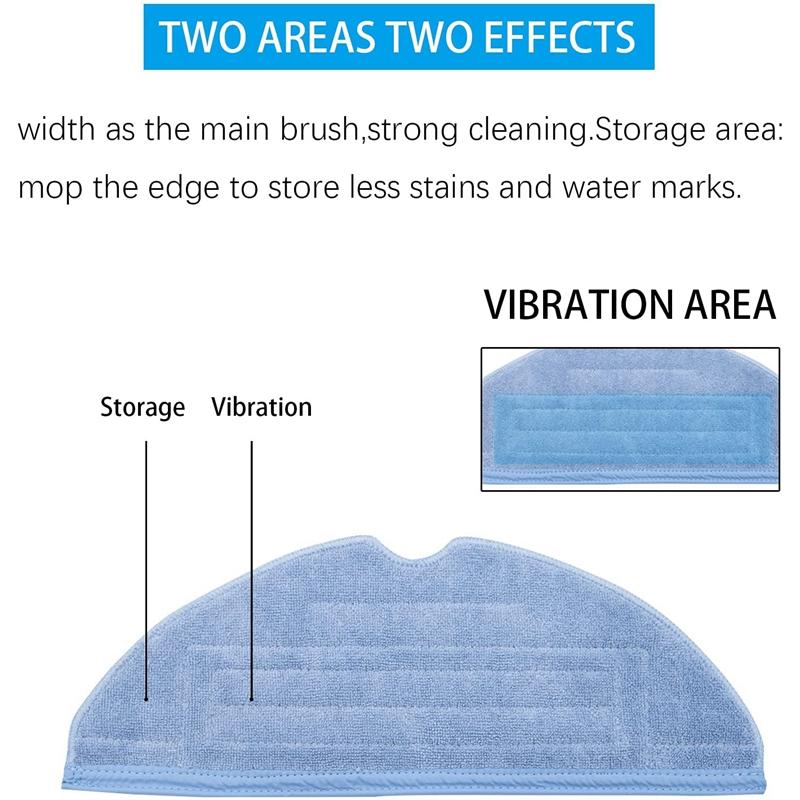 10 шт. сменные насадки для швабры для пылесоса Xiaomi Roborock S7 T7S T7 Plus, мягкая накладка из микрофибры