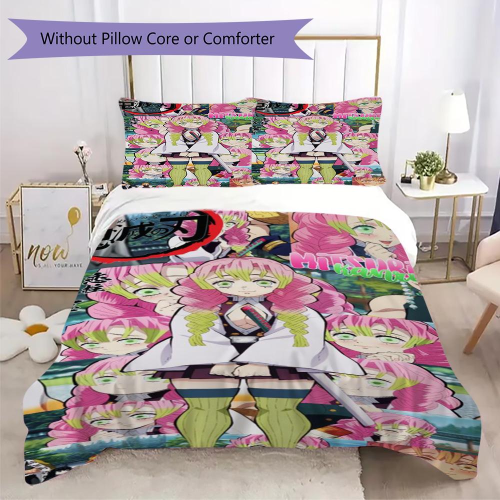 Japanese artist Koyoharu Gotouge's Demon Slayer Home Decoration Soft Printed Sofa Cover Blanket Bedding Down Pillowcase Duvet Cover (without core) P27