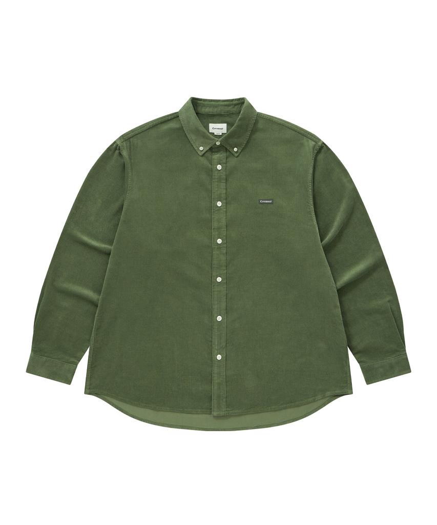 COVERNAT Corduroy Shirt Green