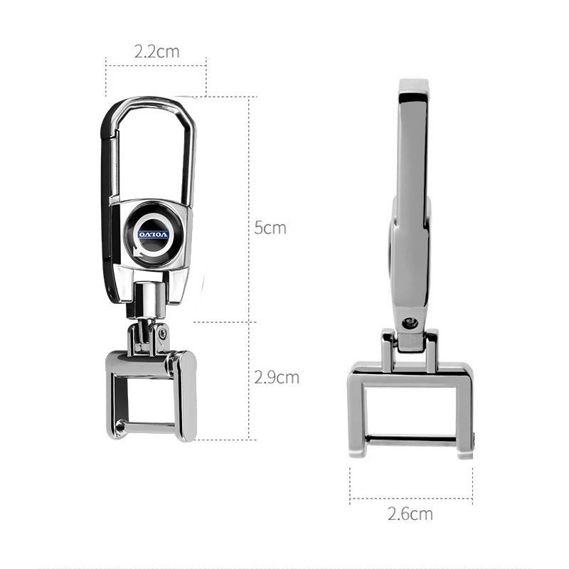 AAKB1 Luxury Metal Car Logo Keychain Key Rings Auto Accessories For Volvo V60 V40 XC90 S60 C30 XC60 V50 V70 S90 Olestar AWD XC40 EX90