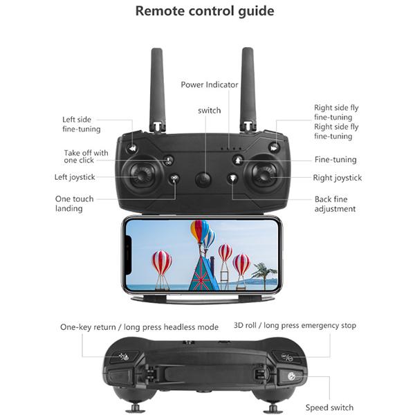New E99PRO 4K FPV Mini Drone HD Camera RC Quadcopter Gravity Sensing Auto Follow Real-Time Transmission Mobile Control  Foldable