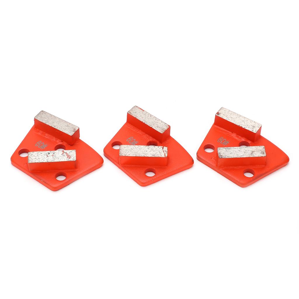 3 шт. алмазные шлифовальные тарелки трапециевидные бетонные агрессивные режущие 2 длинных зуба мандариновые 60#