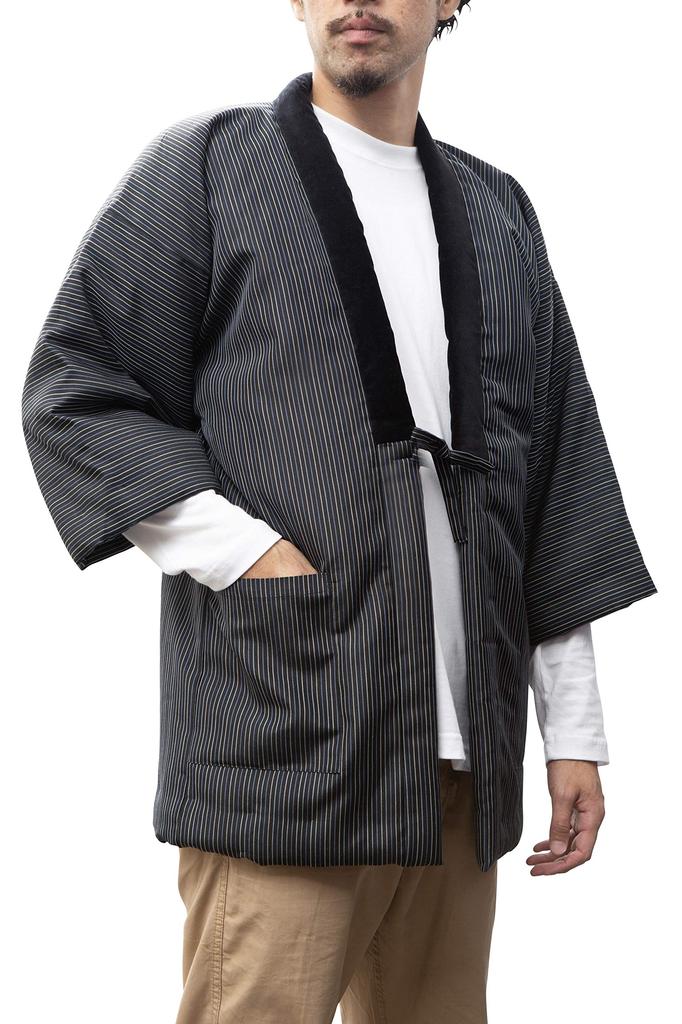 Watanosato Kurume Handmade Hanten Made In Filled with Cotton Men's Clothes, Japan, (76)