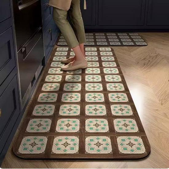 Новый нескользящий коврик для чая из диатомовой грязи в китайском стиле: Абсорбирующая, противоожоговая кухонная сливная и изоляционная прокладка