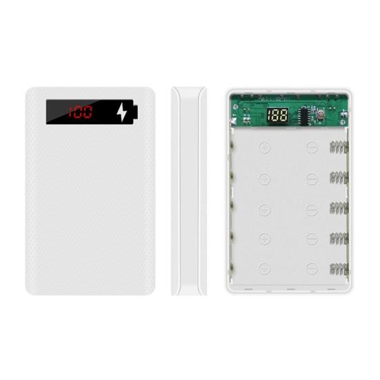 Корпус Power Bank L5 Беспаечный Съемный Светодиодный Цифровой Дисплей 5x18650 Портативный Зарядный Кейс для Смартфона