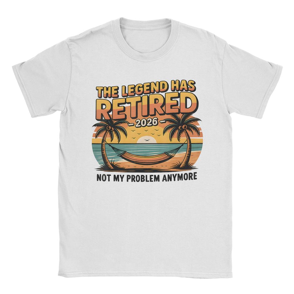 Leisure Retired not My Problem Anymore American Flag TShirt for Unisex O Neck Cotton T Shirt Short Sleeve Tees XL Clothes