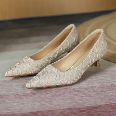 Роскошные атласные свадебные туфли женские 2024 весна дизайнерские брендовые туфли на высоком каблуке женские на тонком каблуке для вечеринки офисные туфли